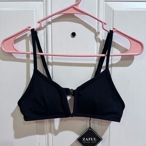 Zaful Midnight Black Bralette